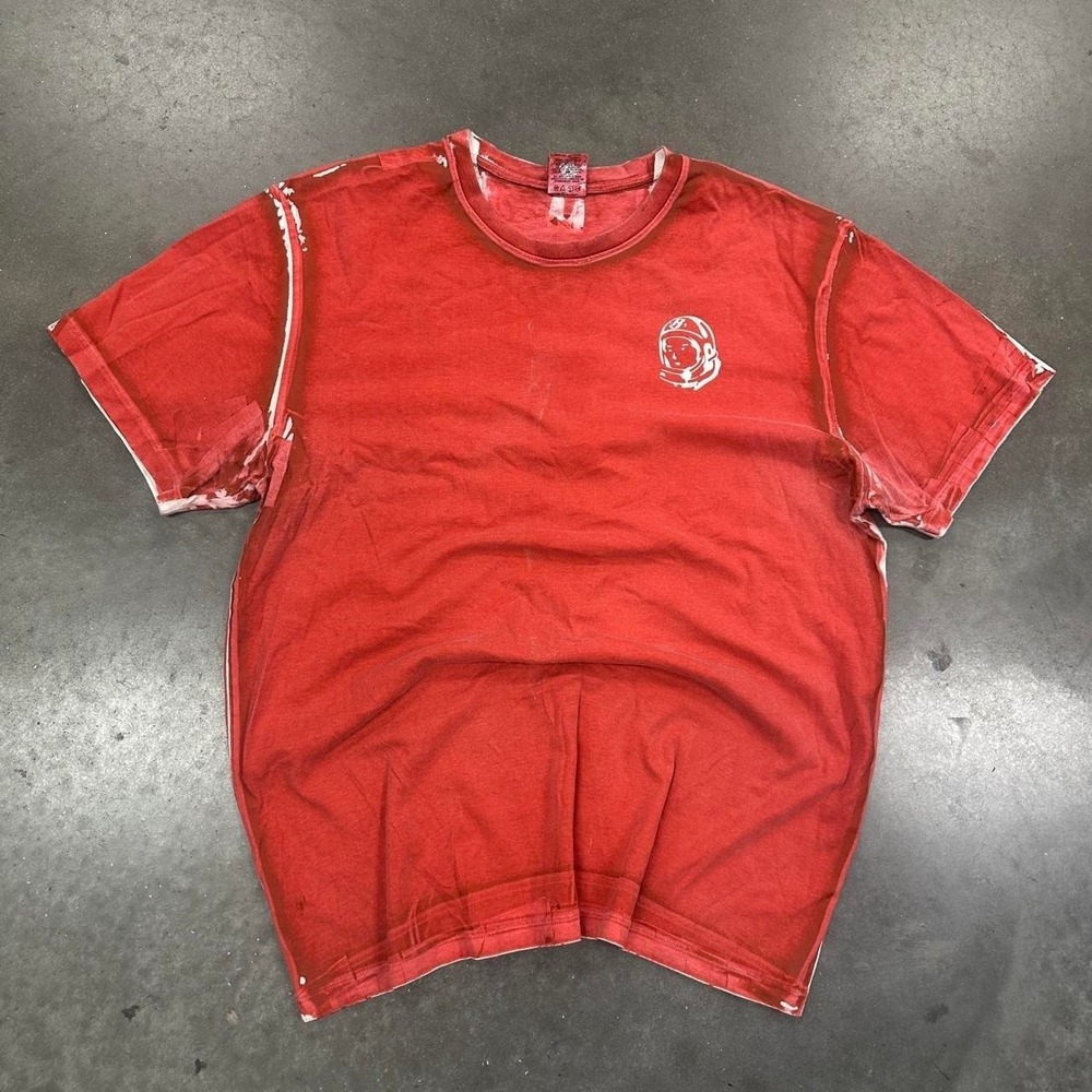 Billionaire Boys Club red mud wash graphic t-shirt Size XL